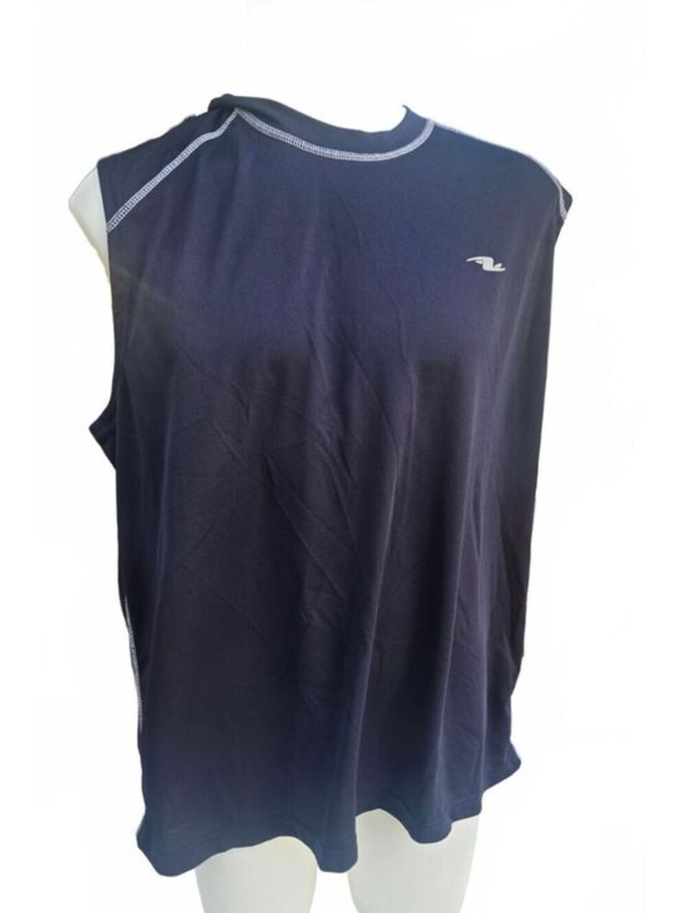 Athletic Works Men’s Navy Sleeveless Performance Shirt XL Y2K Gymcore Activewear
